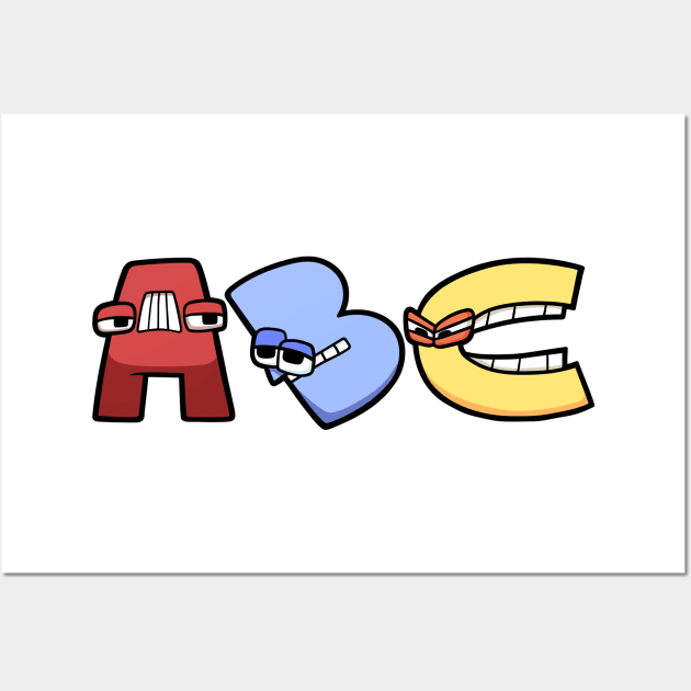 ABC (ROW) Wall Art by Mike Salcedo